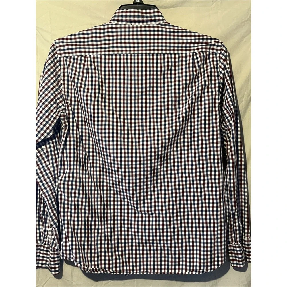 J Crew Plaid Style Mens Size Medium‎ Long Sleeve Button Down Slim Fit